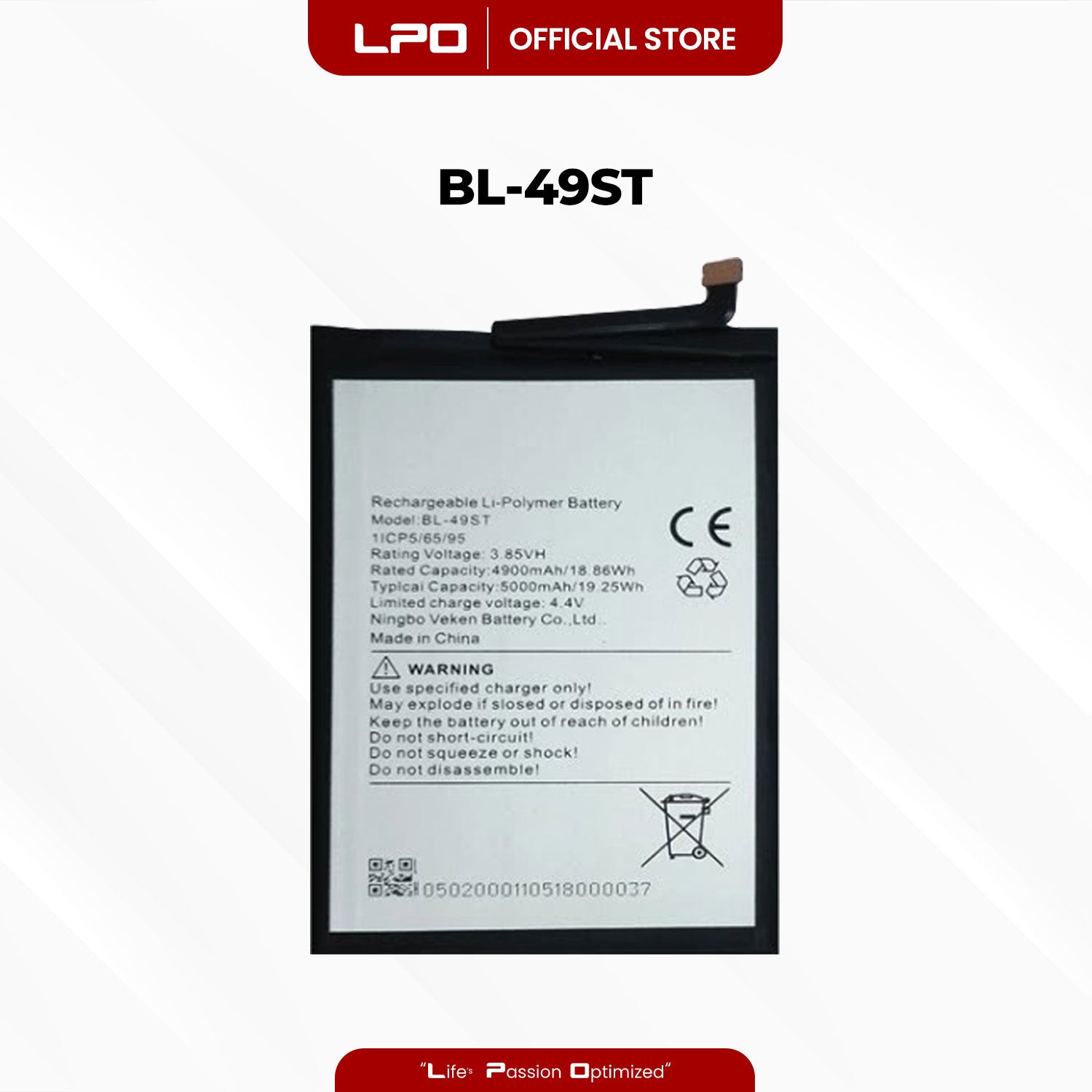 Cellphone Battery Tecno Spark 10 Pro 2023 BL-49ST - LPO Laptop PC-Outlet