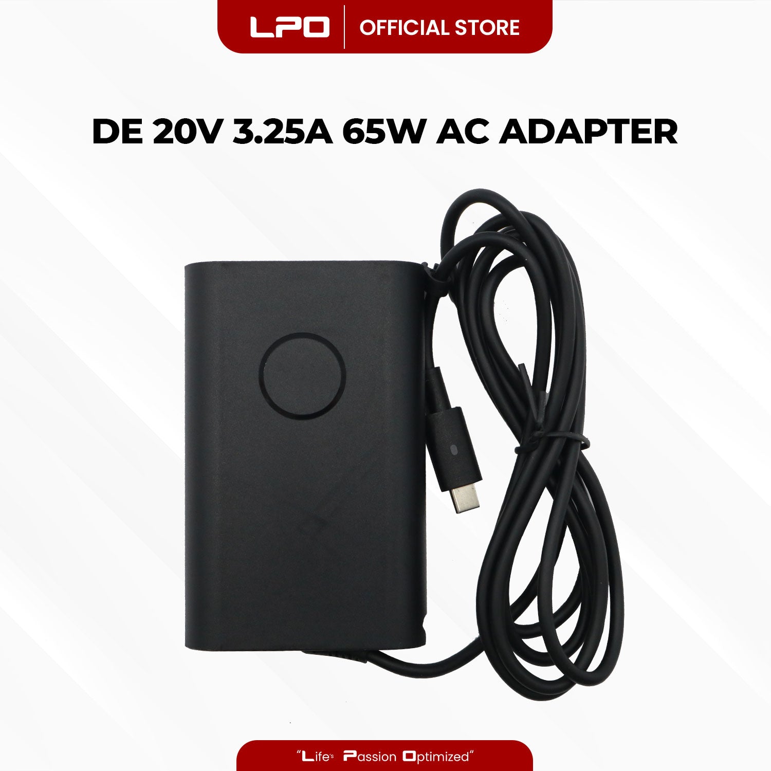 Laptop Charger Dell 20V 3.25A 65W TYPE C Compatible with LA65NM170, HA65NM170