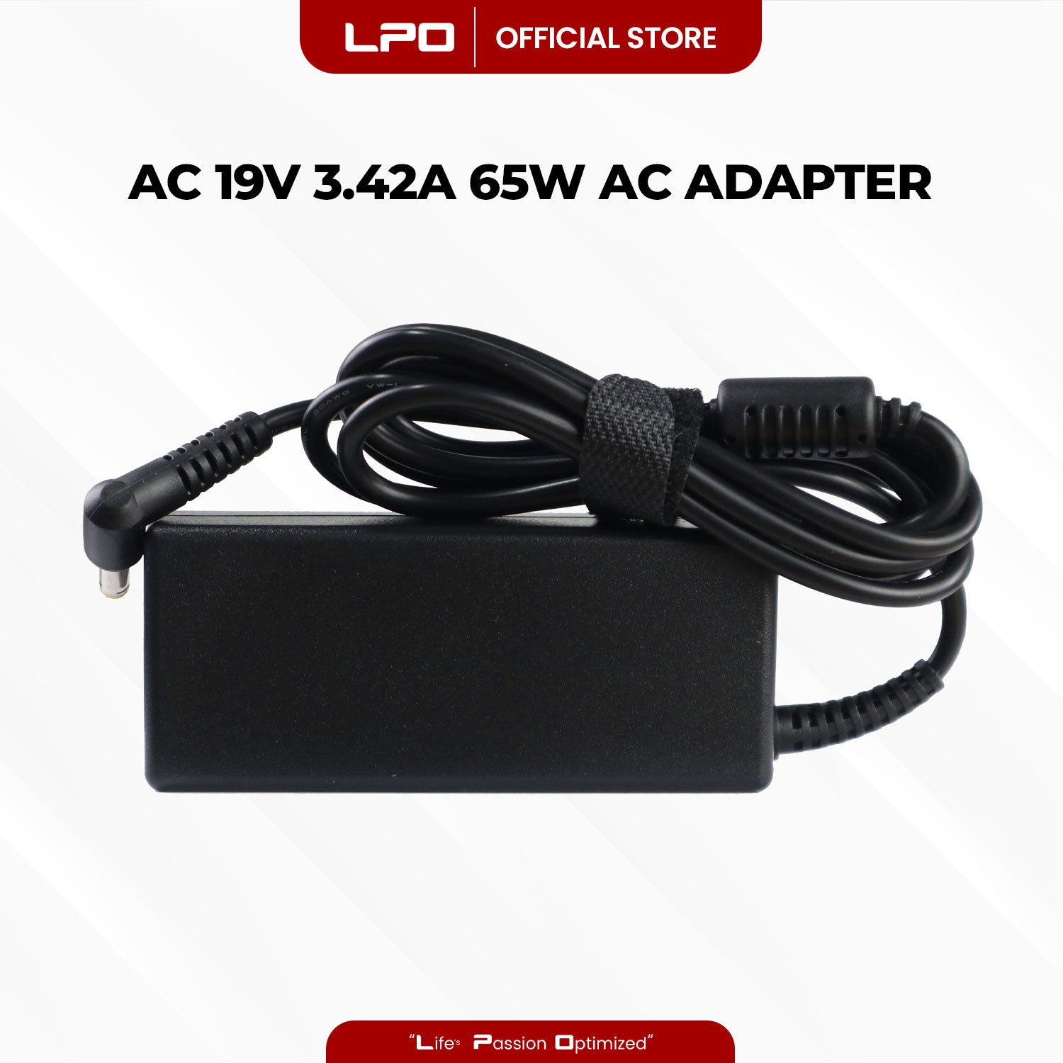 Laptop Charger Acer 19V 3.42A 65W Yellow Pin 5.5mm x 1.7mm Compatible with Acer Aspire R3 V3 V5 V7