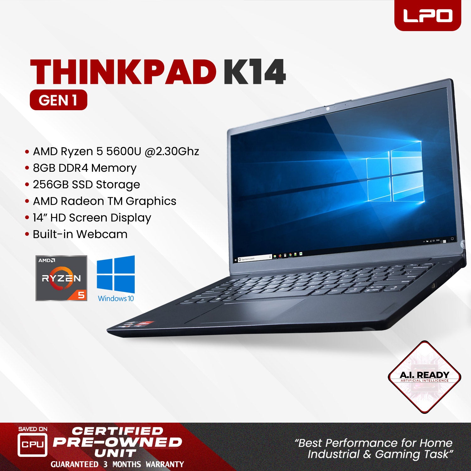 Pre-owned Lenovo Thinkpad K14 Gen1