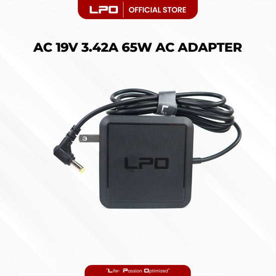 Laptop Charger Acer 19V 3.42A 65W Yellow Pin 5.5mm x 1.7mm Compatible with AcerHIPRO HP-A0652R3B