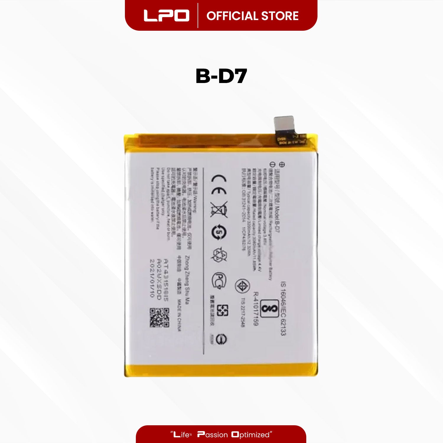 Cellphone Battery Vivo X21 2018 B-D7 Compatible with 1725, X21A - LPO Laptop PC-Outlet