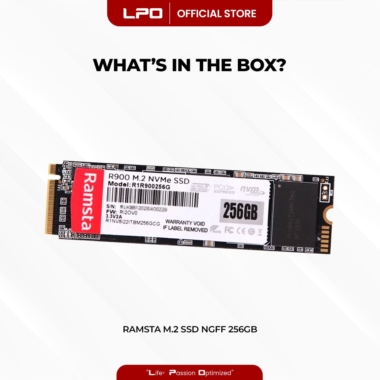 RAMSTA R900 M.2 2280 NCMe SSD NGFF 256GB