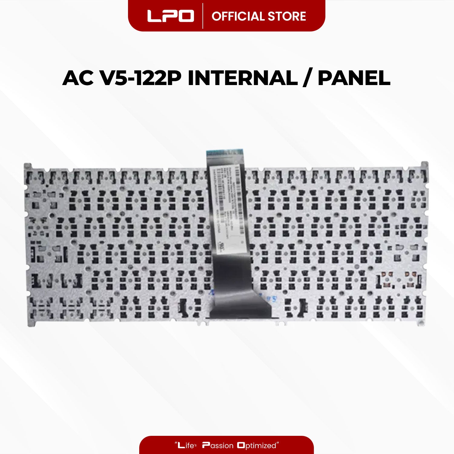 Laptop Keyboard ACER V5-122 Internal Type / Panel Black US Compatible with Acer Aspire V5-122
