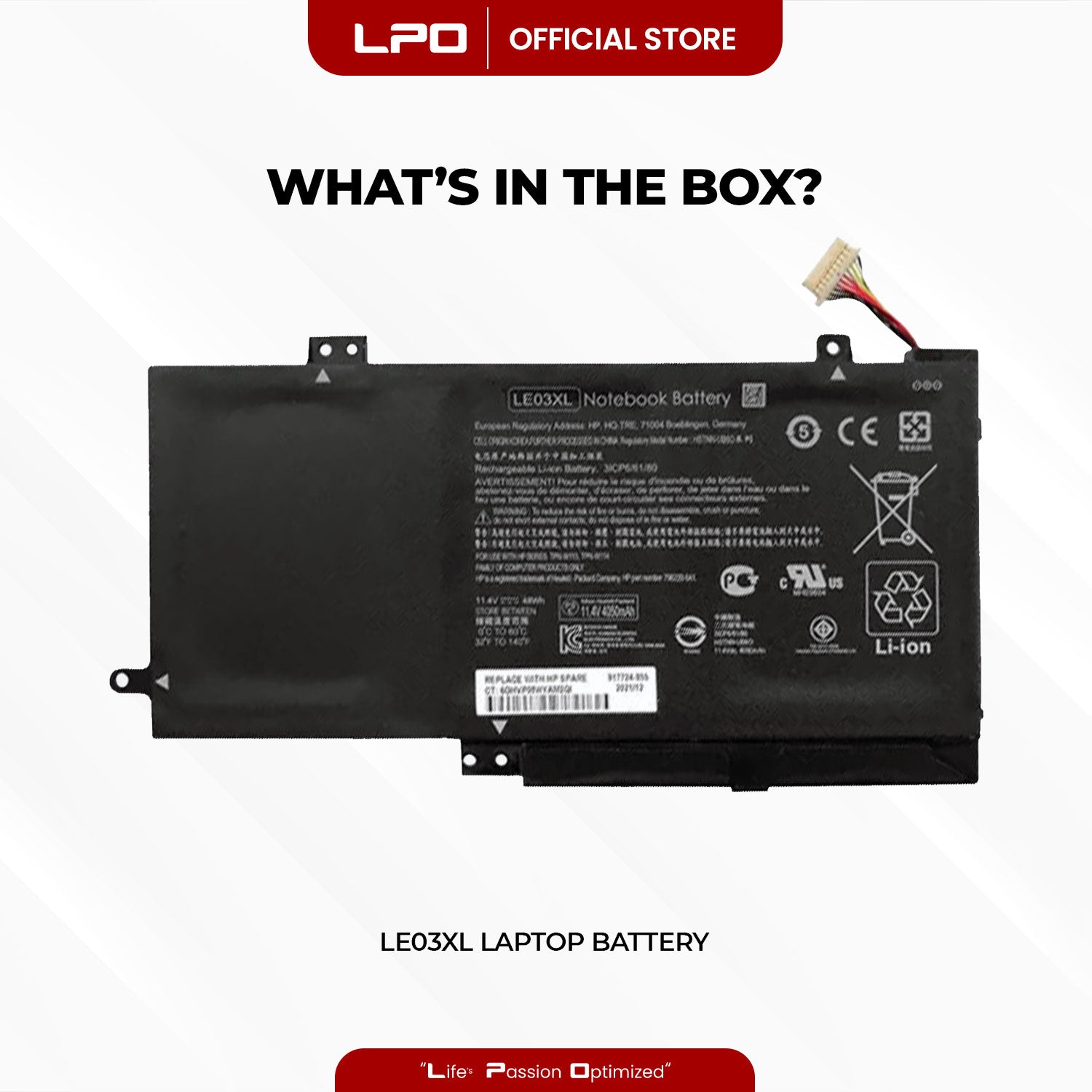 Laptop Battery LE03XL Compatible with HP Envy X360 M6-W101dx W102dx W103dx Series