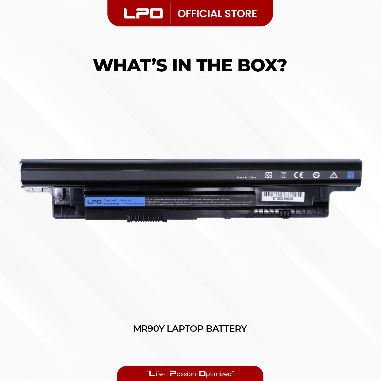 Laptop Battery MR90Y Compatible with Dell Inspiron 15 3542 14 3421 14R 5421 14R 5437 - LPO Laptop PC-Outlet