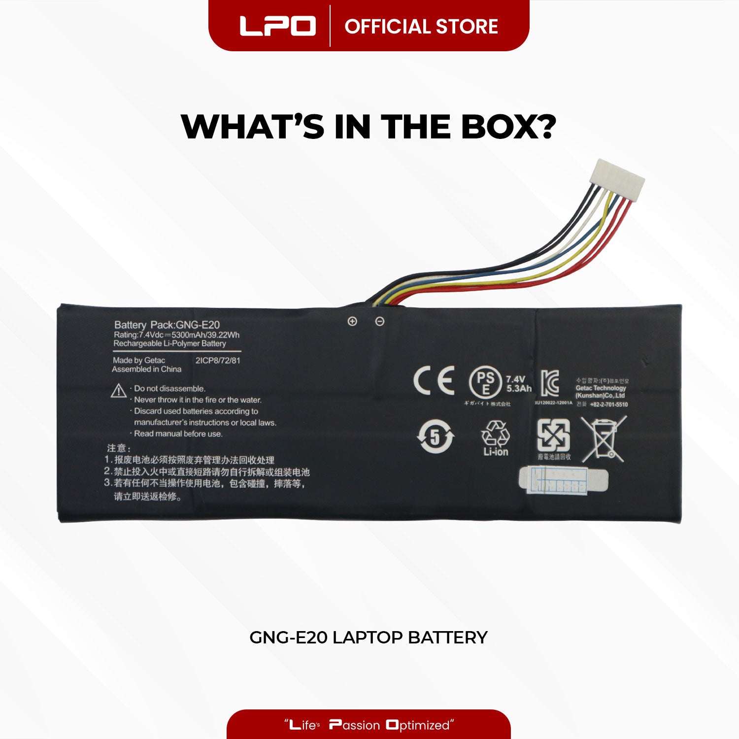 Laptop Battery GNG-E20 Compatible with Gigabyte P34 V2