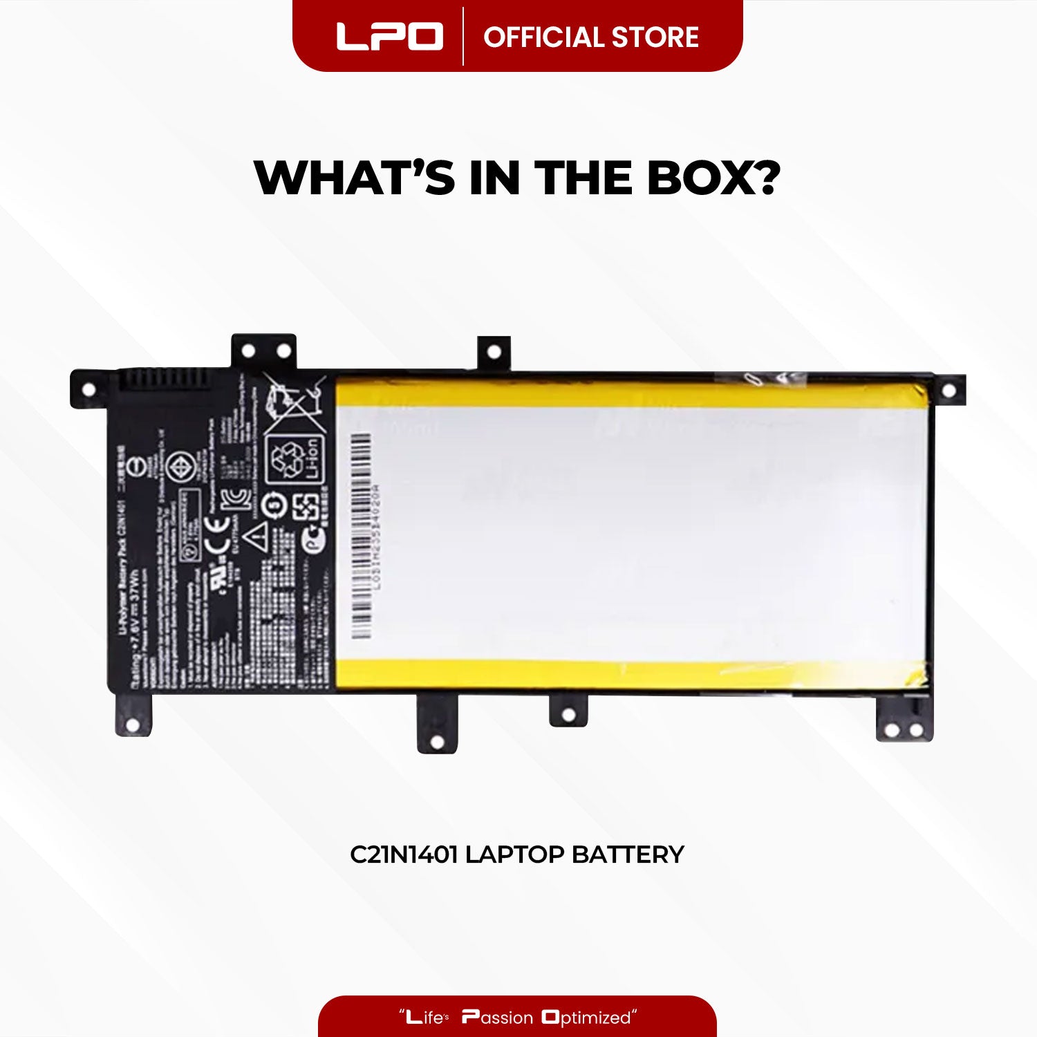 Laptop Battery C21N1401 Compatible with Asus X455LA Series X455LA, X455LA-WX002D