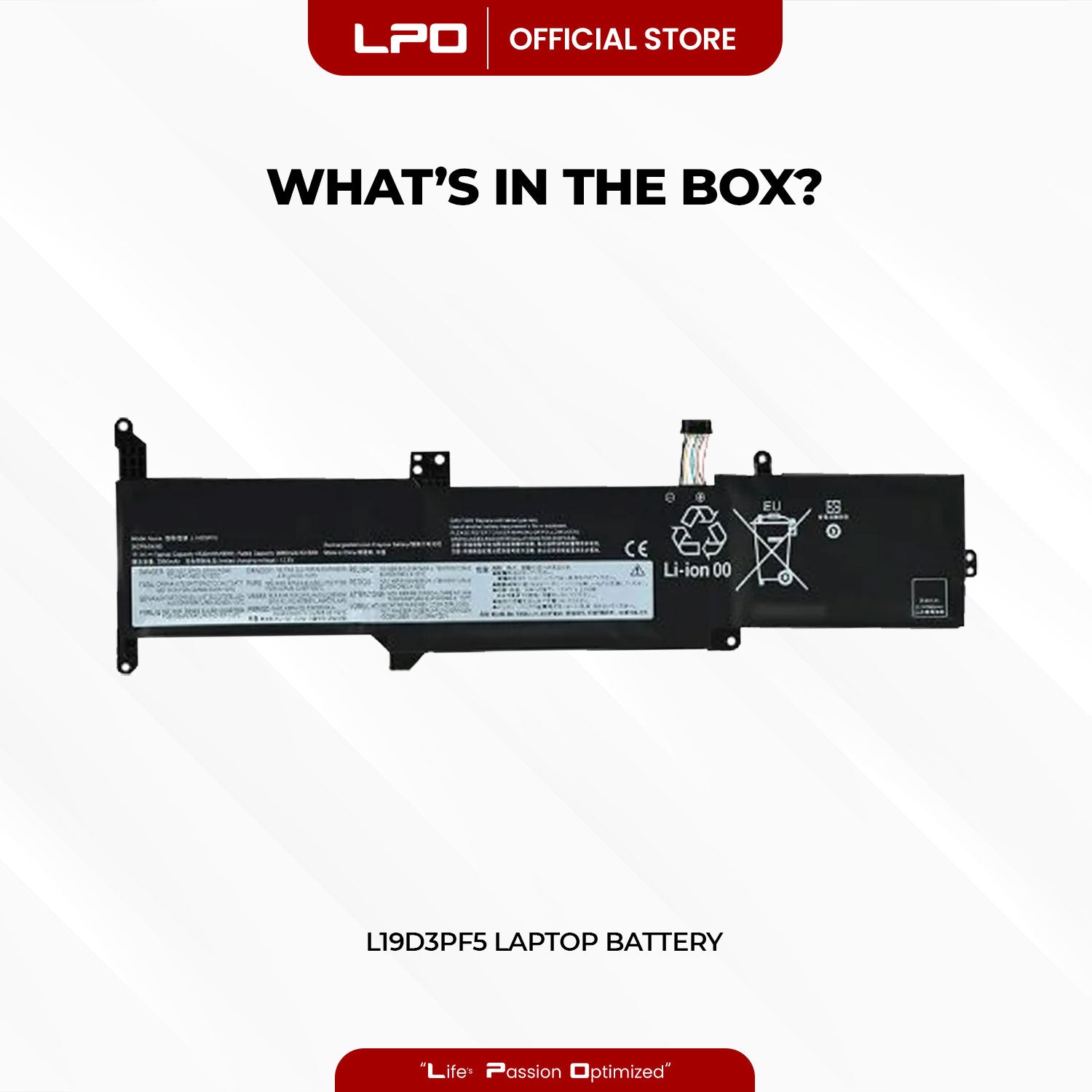 Laptop Battery L19D3PF5  Compatible with Lenovo IdeaPad 3-14ADA05 3-14ARE05 3-14IIL05