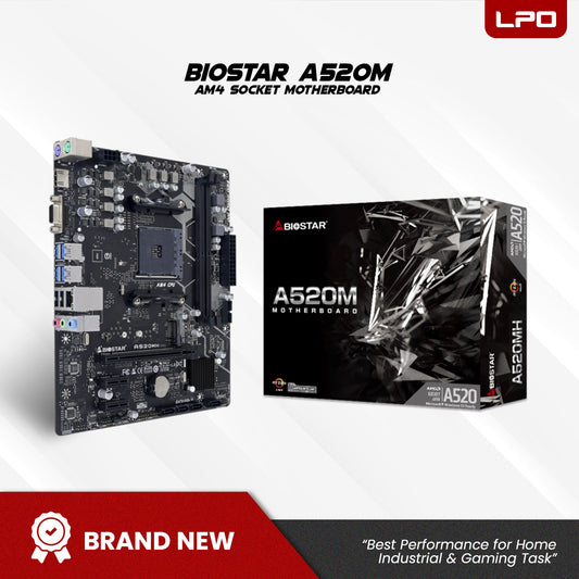 Ready to Build: Biostar A520M AM4 Socket Motherboard