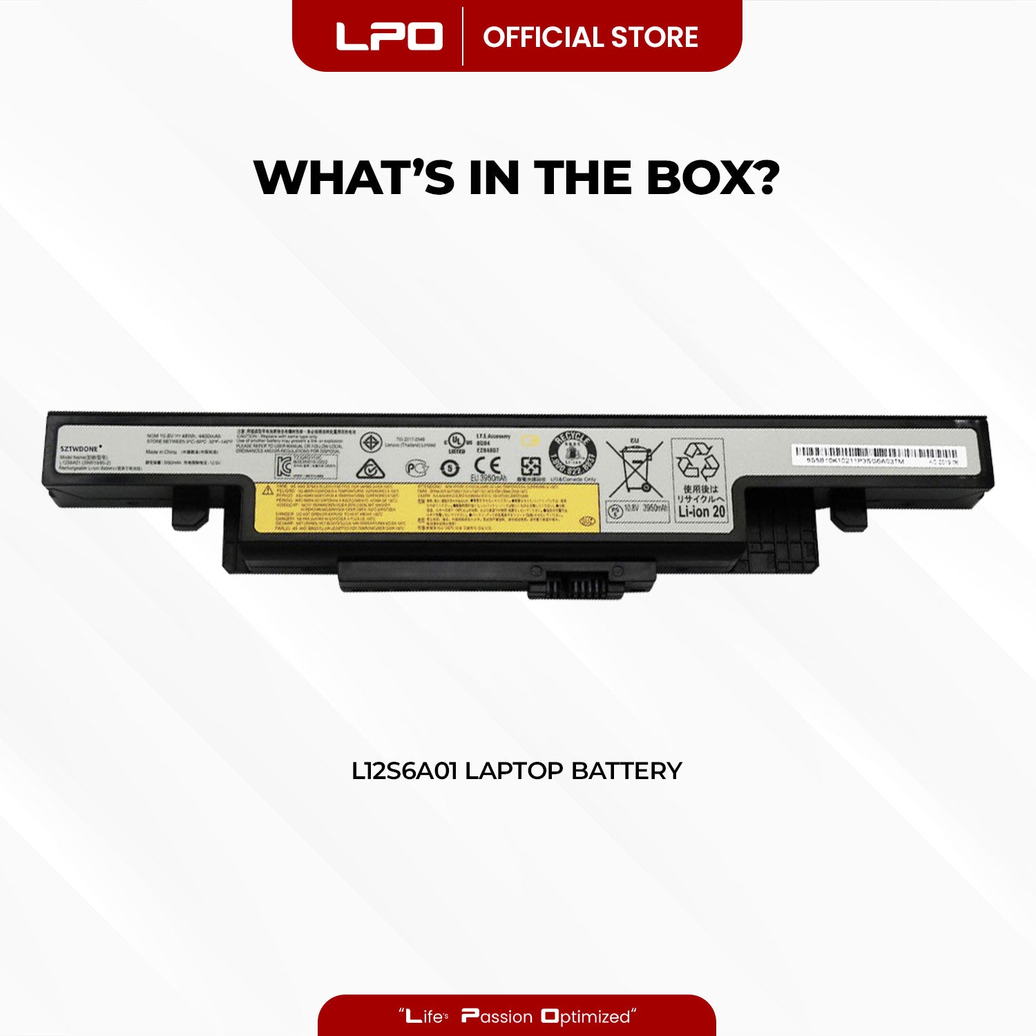 Laptop Battery L12S6A01 Compatible with Lenovo Y400 Y410 Y490 Y500 Y510 Y590 Y400N