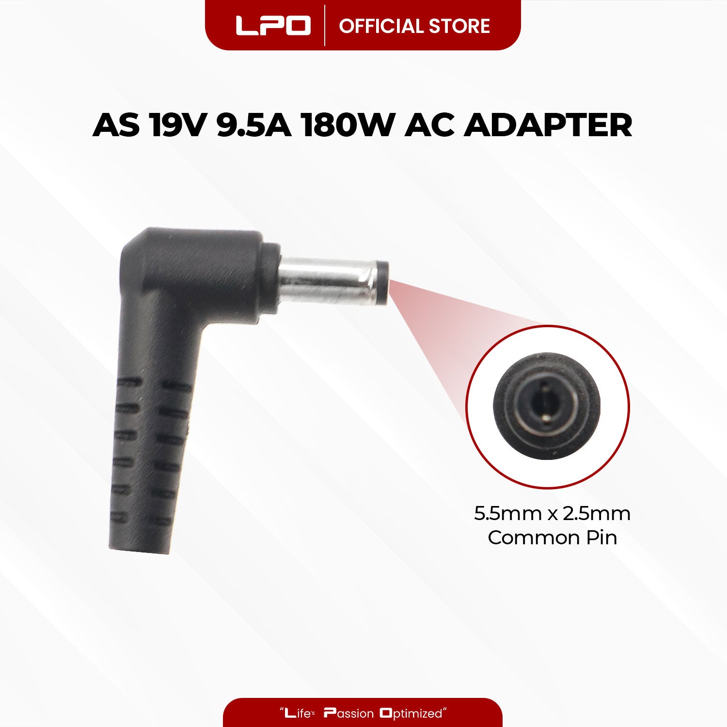 Laptop Charger Asus 19V 9.5A 180W Common Pin 5.5mm x 2.5mm Compatible with Asus G55