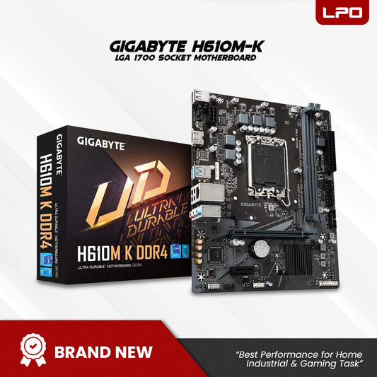 Ready to Build:  Gigabyte H610M-K LGA 1700 Socket Motherboard