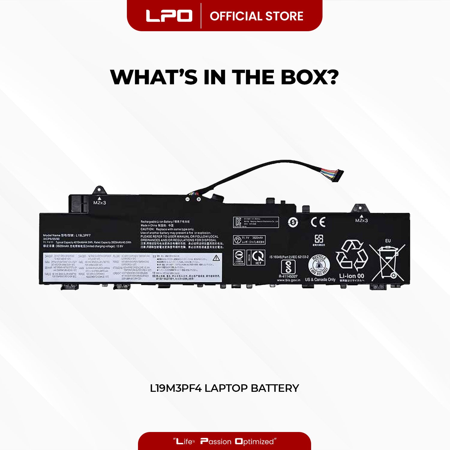 Laptop Battery L19M3PF4 Compatible with Lenovo IdeaPad 5-14ALC05 5-14ARE05 5-14ARE05