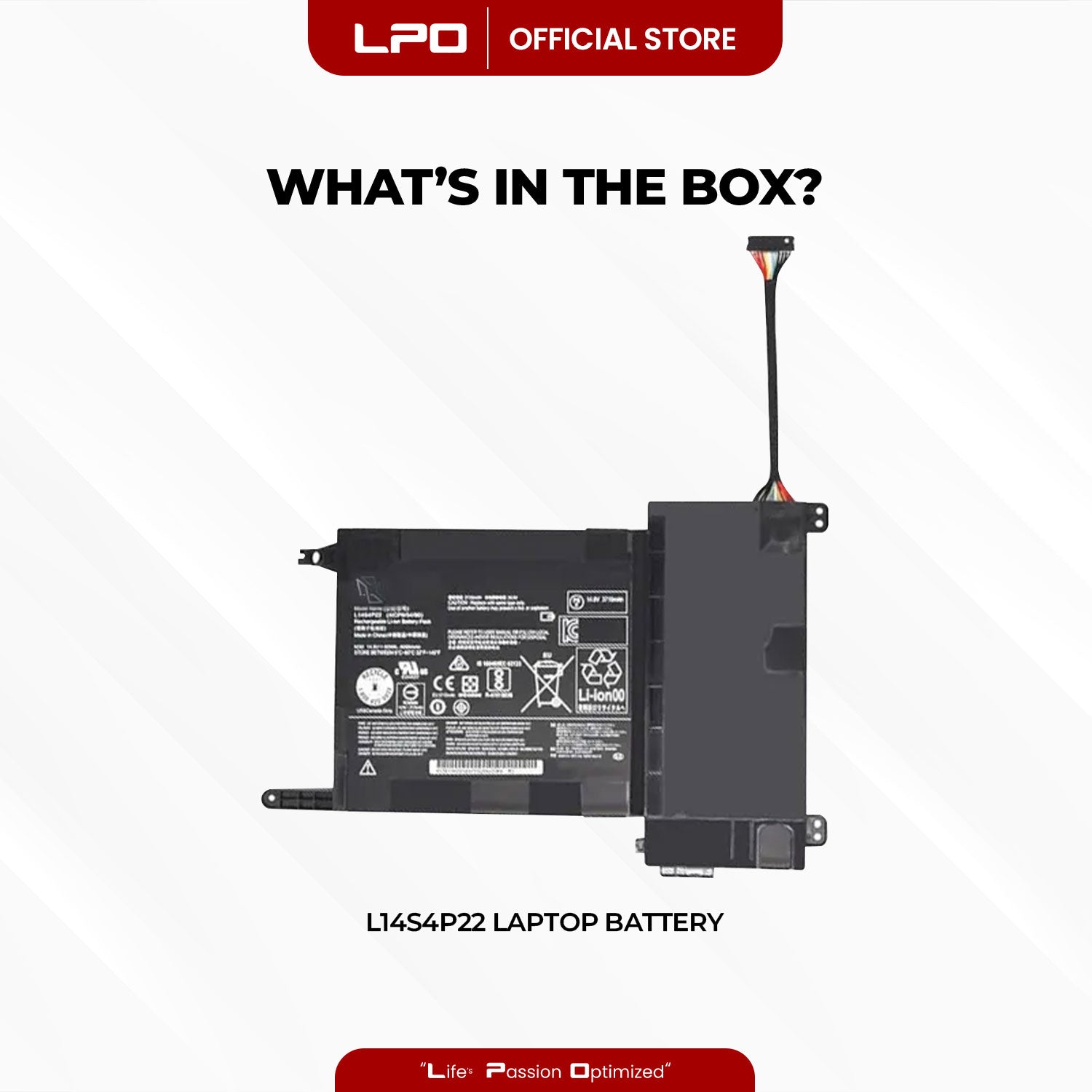 Laptop Battery L14S4P22 Compatible with Lenovo IdeaPad Y700-15ACZ Y700-15ISK Series