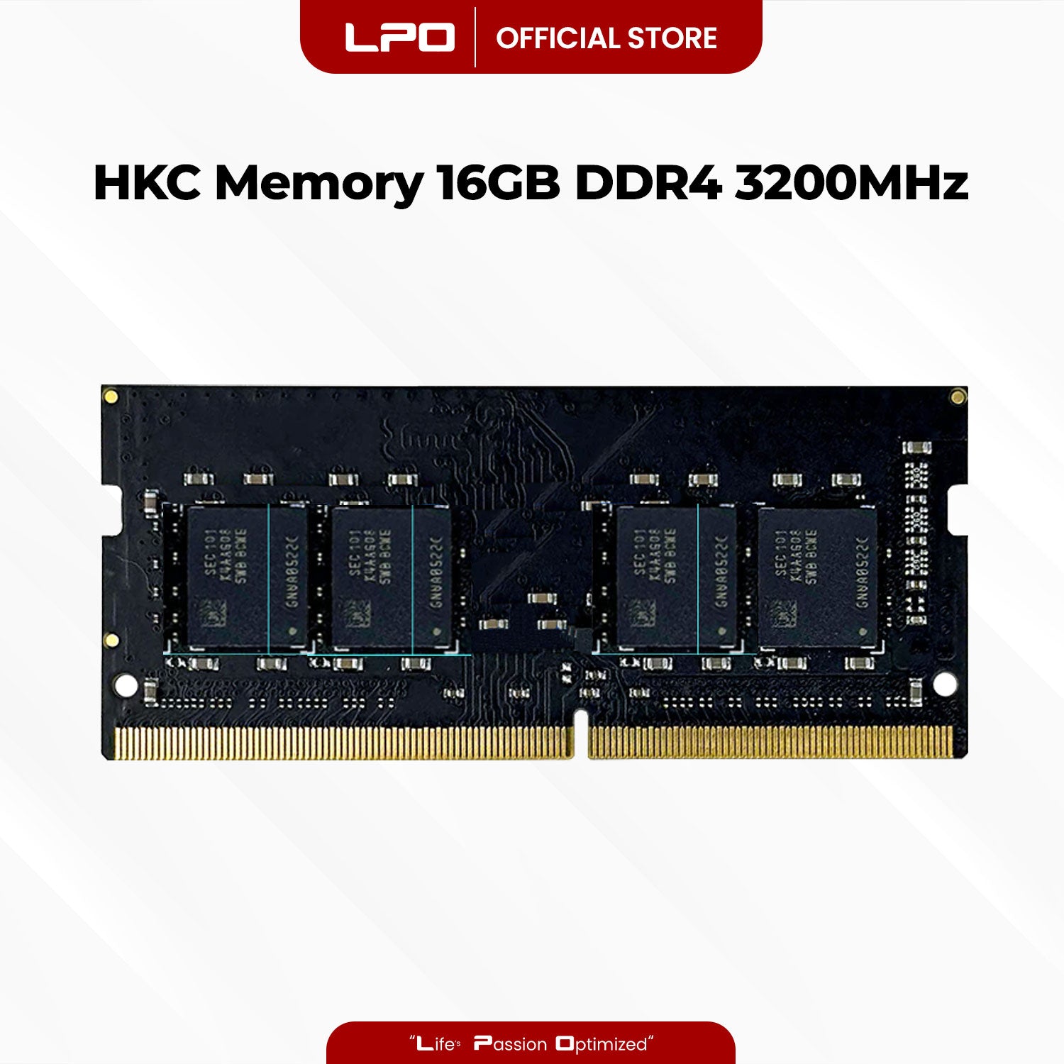 HKC Memory Notebook Memory 16GB DDR4 3200MHz 1.2V for Laptop RAM