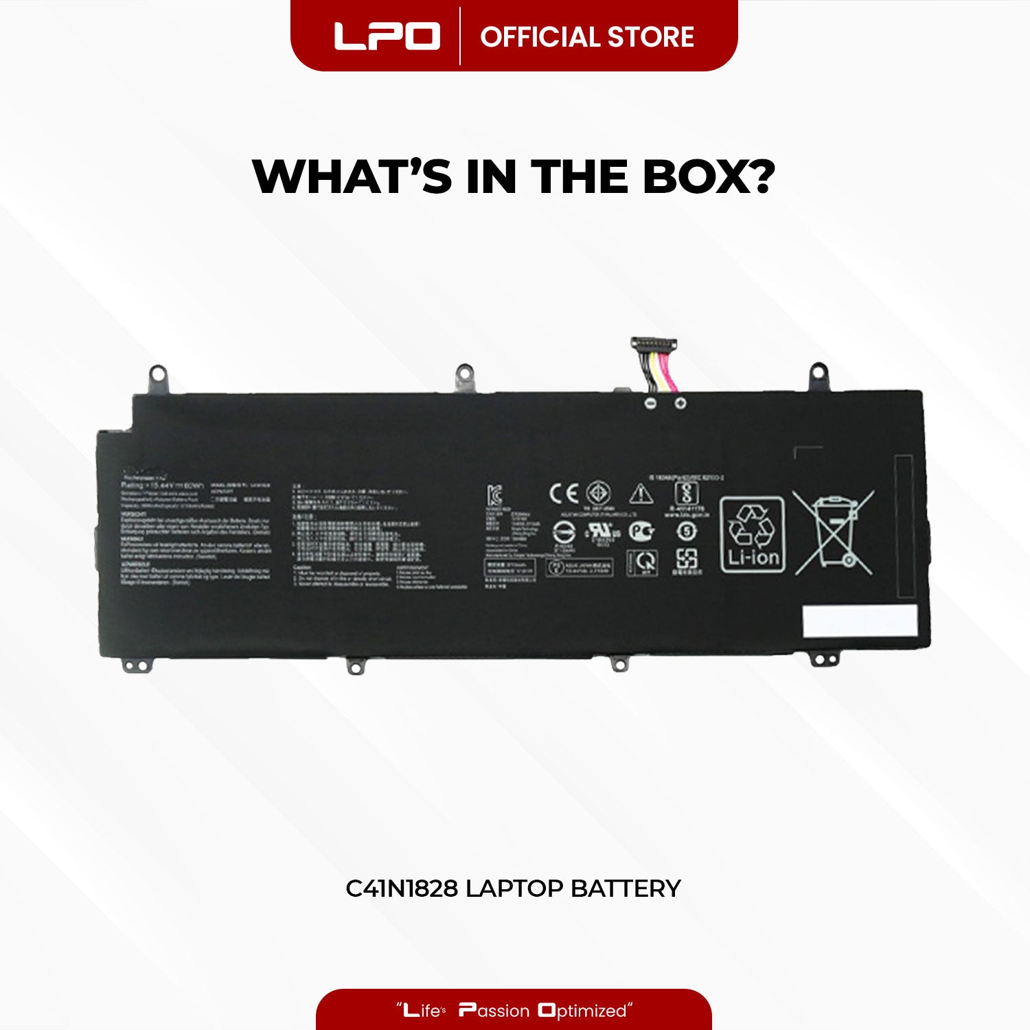 Laptop Battery C41N1828 Compatible with Asus ROG Zephyrus S GX532GV, GX535GX, GX531GV
