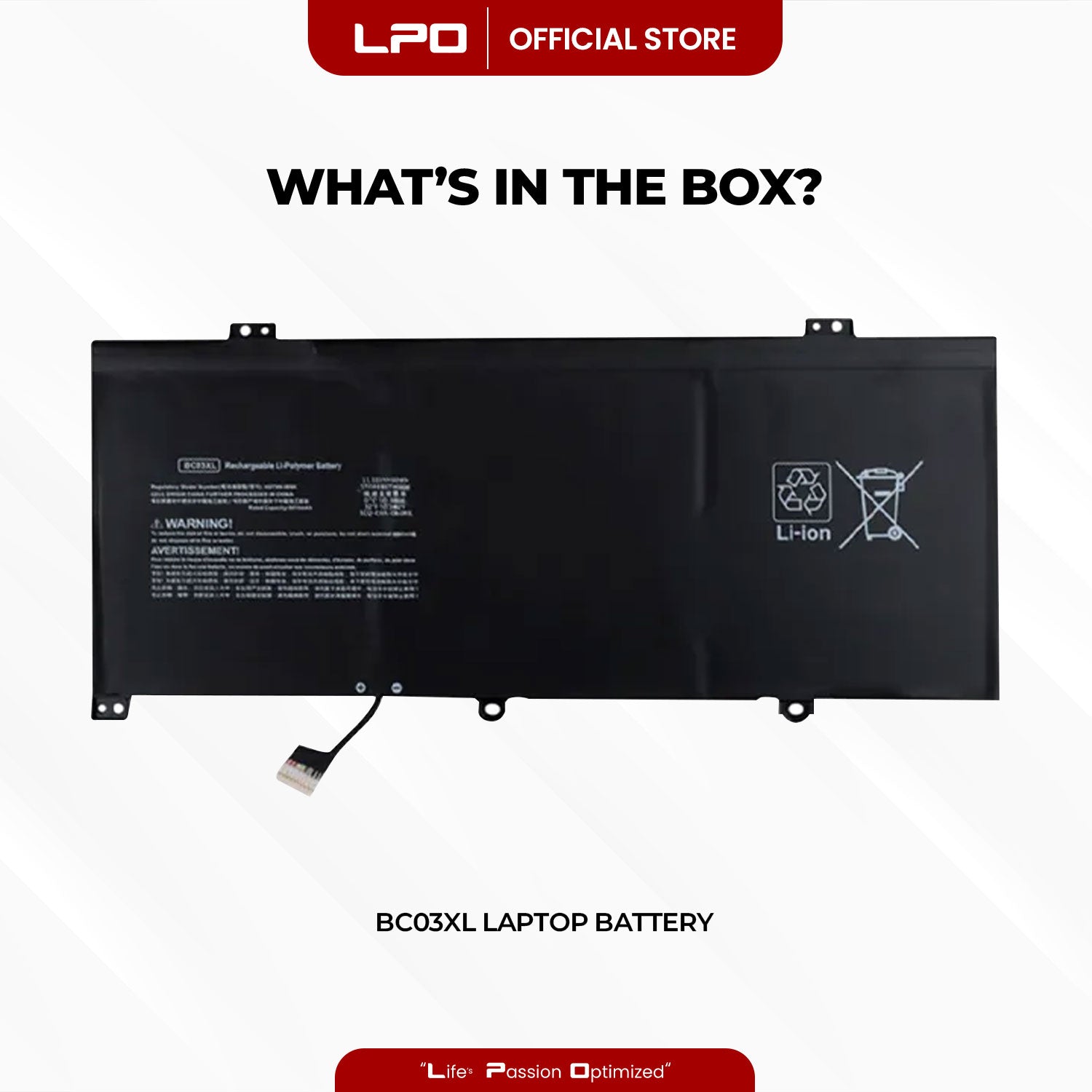 Laptop Battery BC03XL Compatible with HP Pro c640 Chromebook, HP Pro c640 Chromebook Enterprise