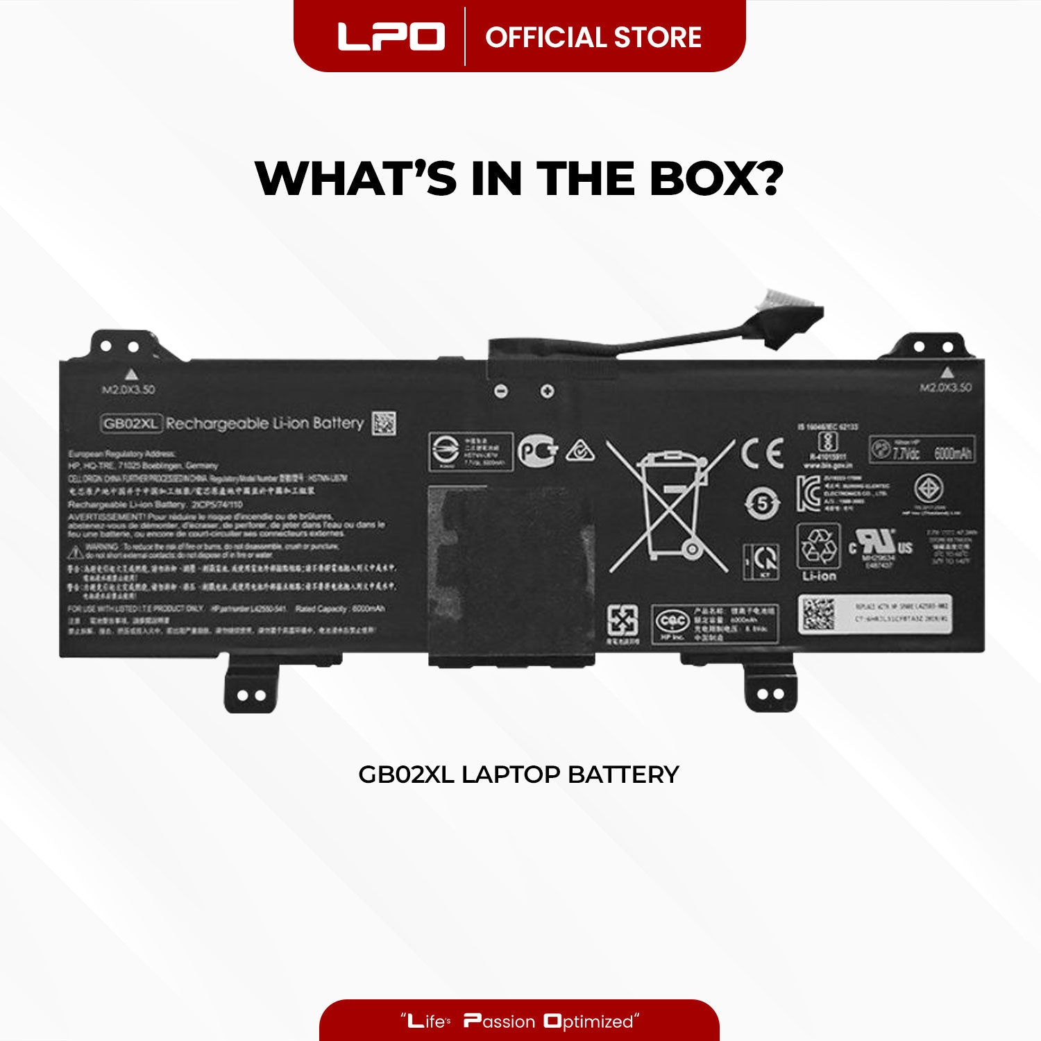 Laptop Battery GB02XL Compatible with HP Chromebook x360 11 G2 EE Series - LPO Laptop PC-Outlet