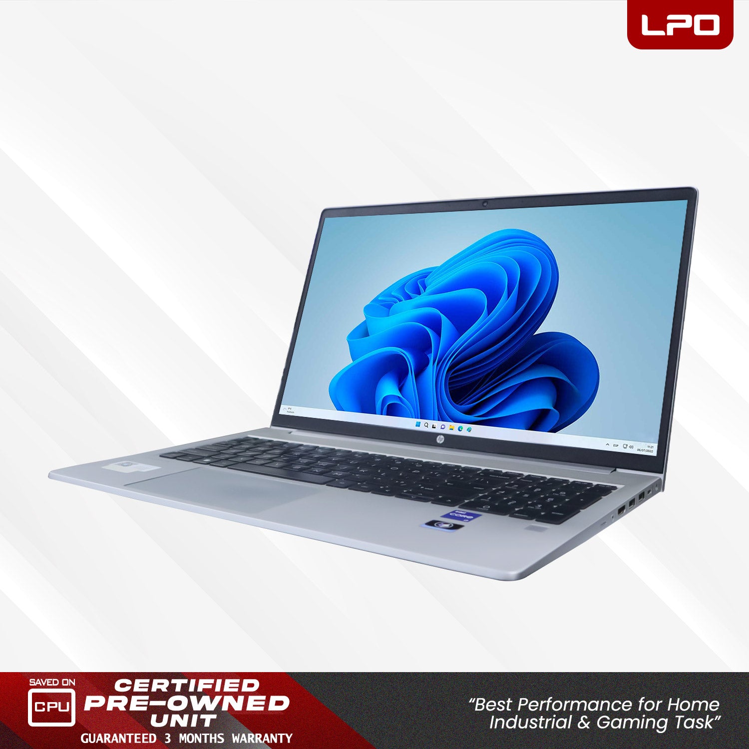 LPO Laptop Hp ProBook 450 G9 Intel Core i7-1255U @ 4.70 GHz, 1700 MHz 8GB DDR4 512GB SSD 15.6