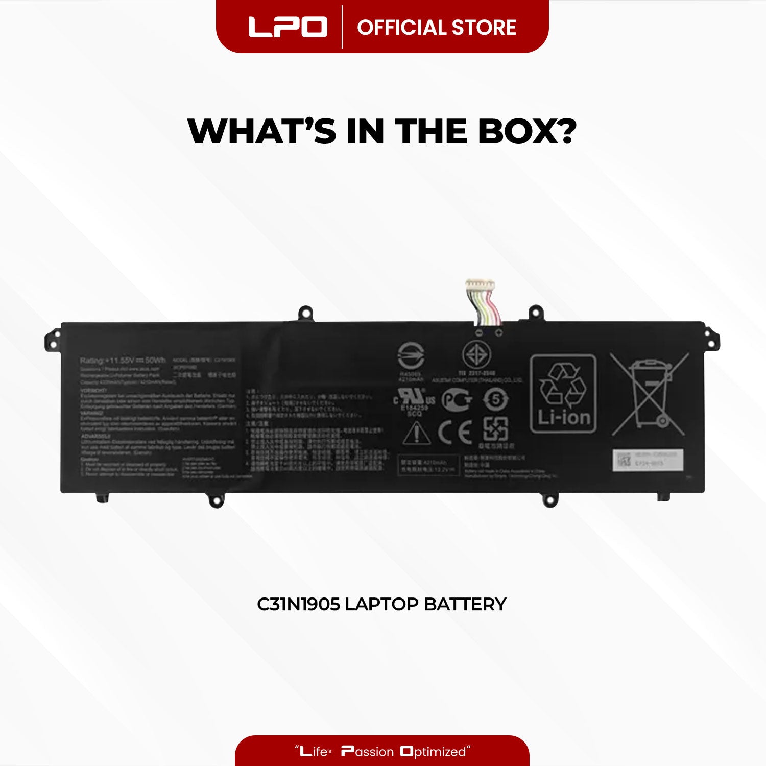 Laptop Battery C31N1905 Compatible with Asus Adolbook13 2020 Dolbook14 2020 VivoBook S13 S333