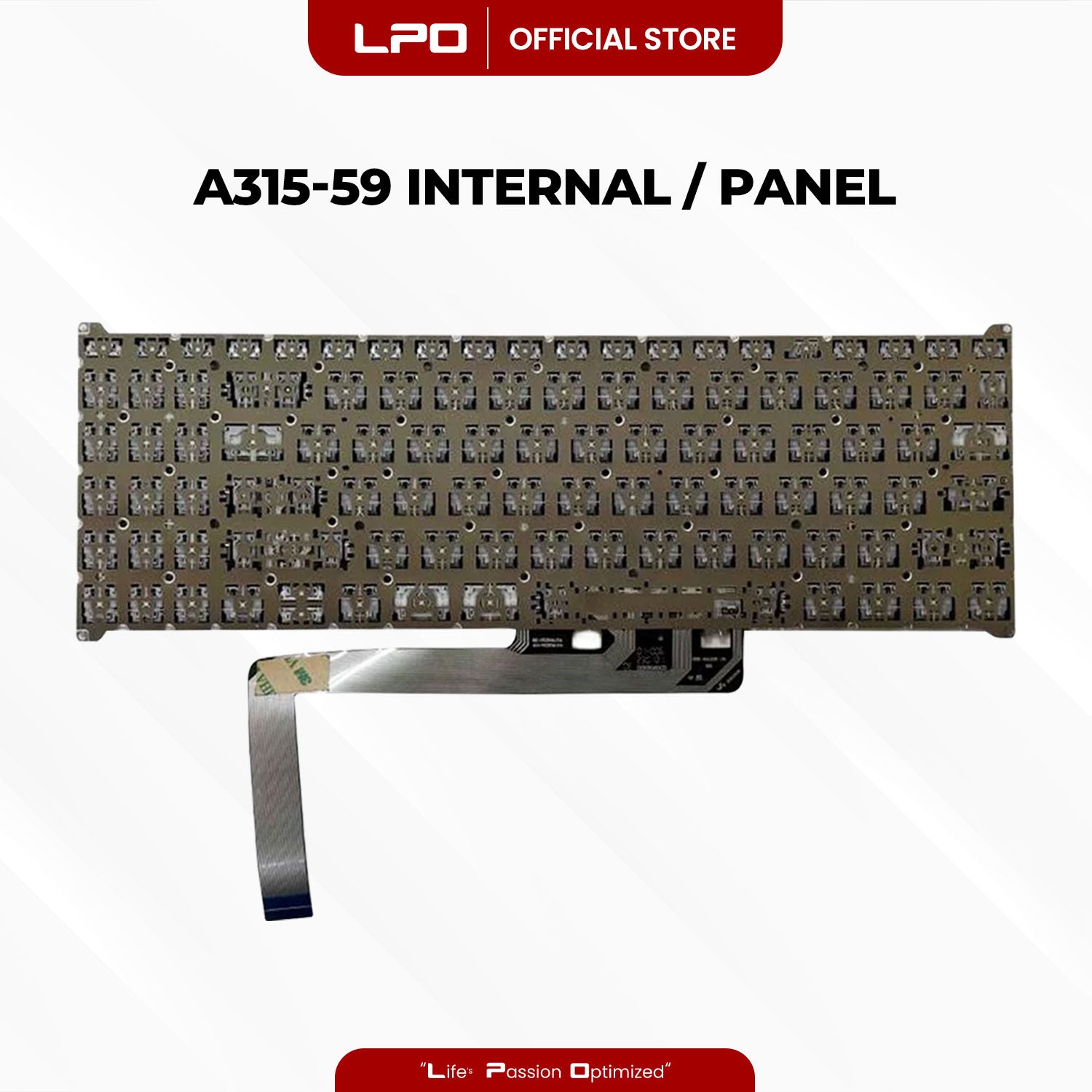 Laptop Keyboard ACER A315-59 Internal Type / Panel Black US Compatible with Acer Aspire 3 A315-24P N23C3