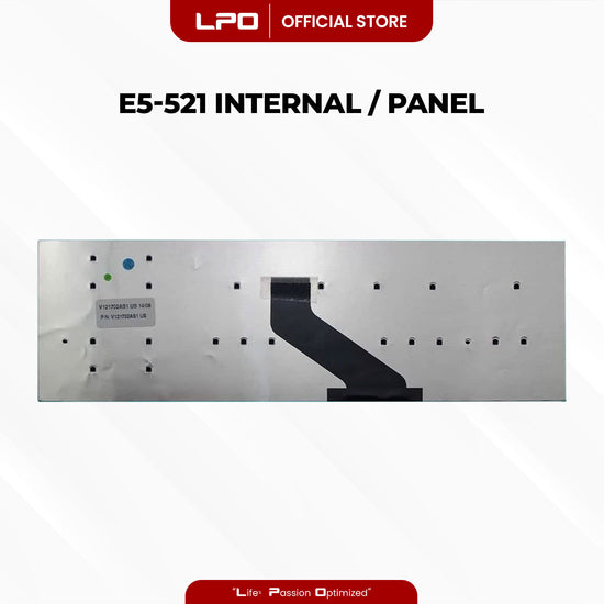 Laptop Keyboard ACER E5-521 Internal Type / Panel Black US Compatible with Acer Aspire E5-521 E5-521G