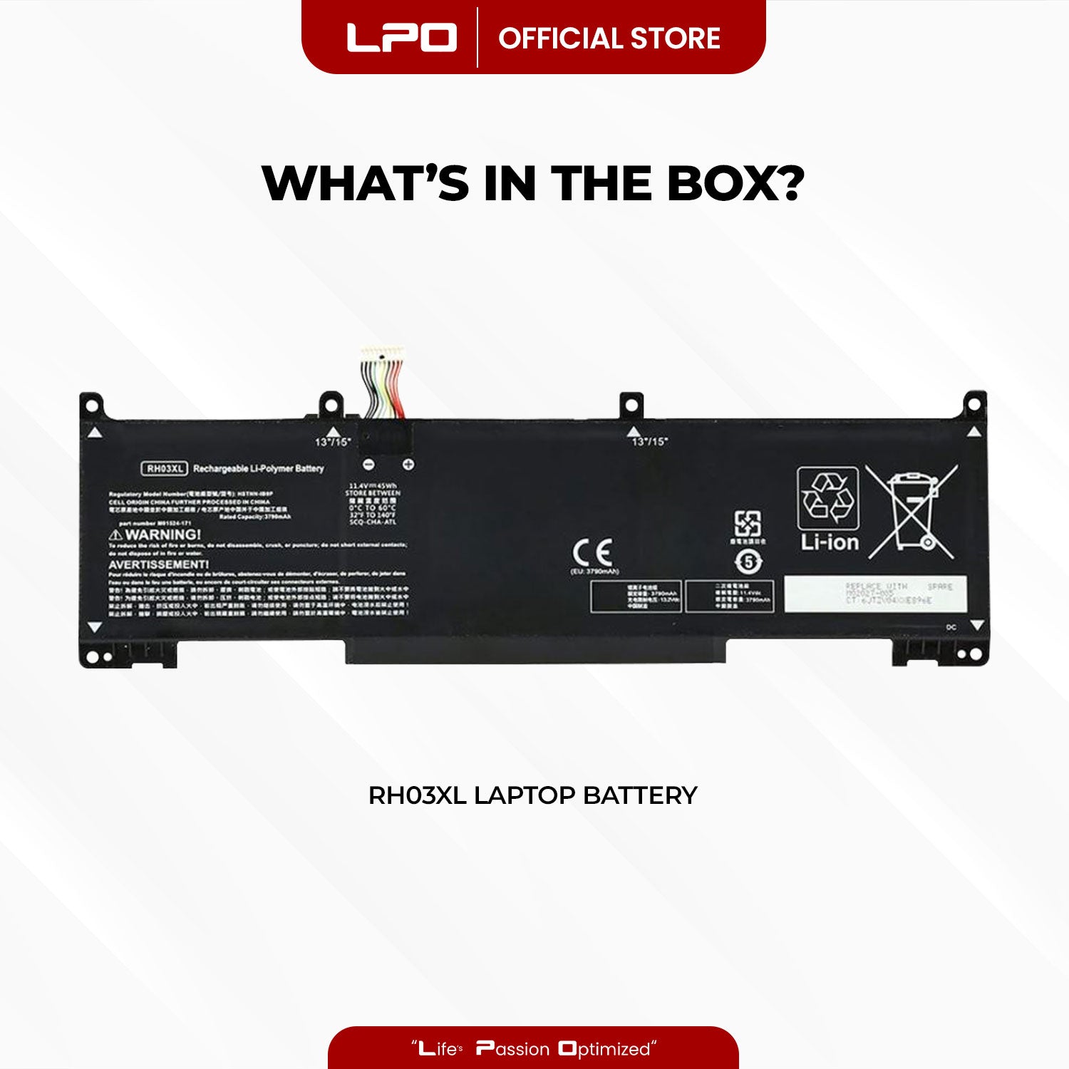 Laptop Battery RH03XL Compatible with HP ProBook 430 440 445 450 G8 630 640 650 G8 Series - LPO Laptop PC-Outlet