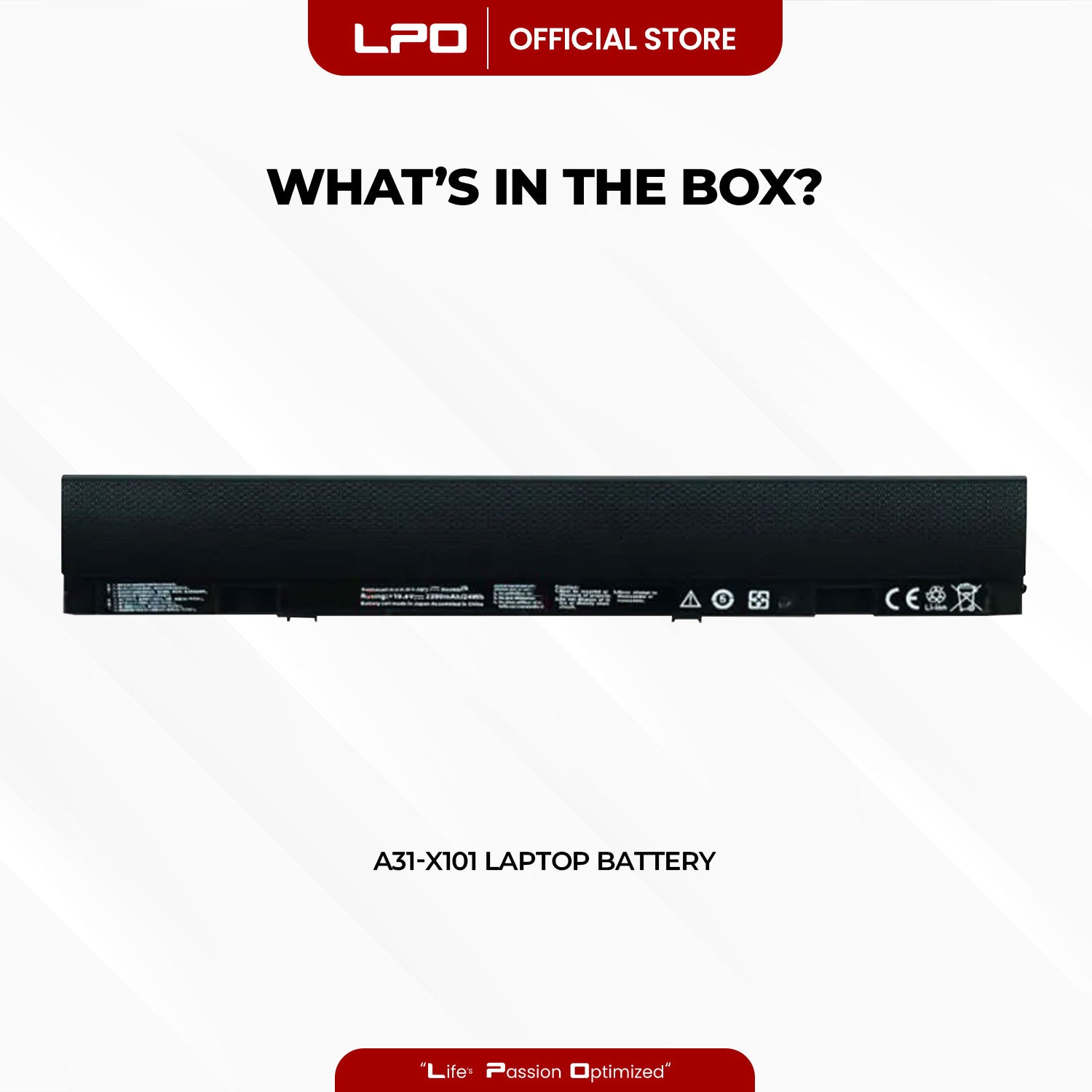 Laptop Battery A32-X101 / A31-X101 Compatible with Asus Eee PC X101 Eee PC X101C Eee PC X101CH