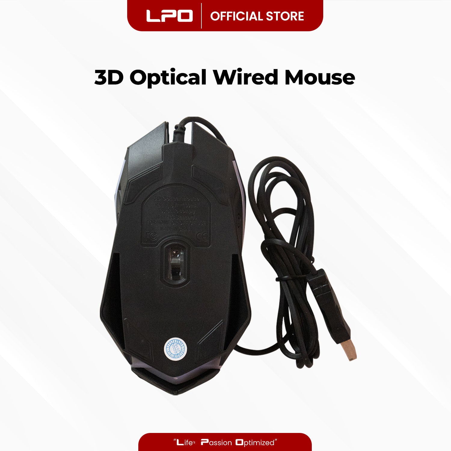 Gaming Mouse 3D Optical Wired Mouse USB Interface For PC Laptop Computer