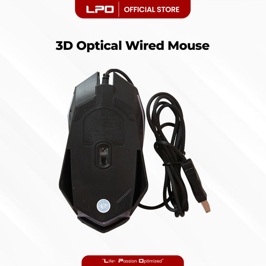 Gaming Mouse 3D Optical Wired Mouse USB Interface For PC Laptop Computer