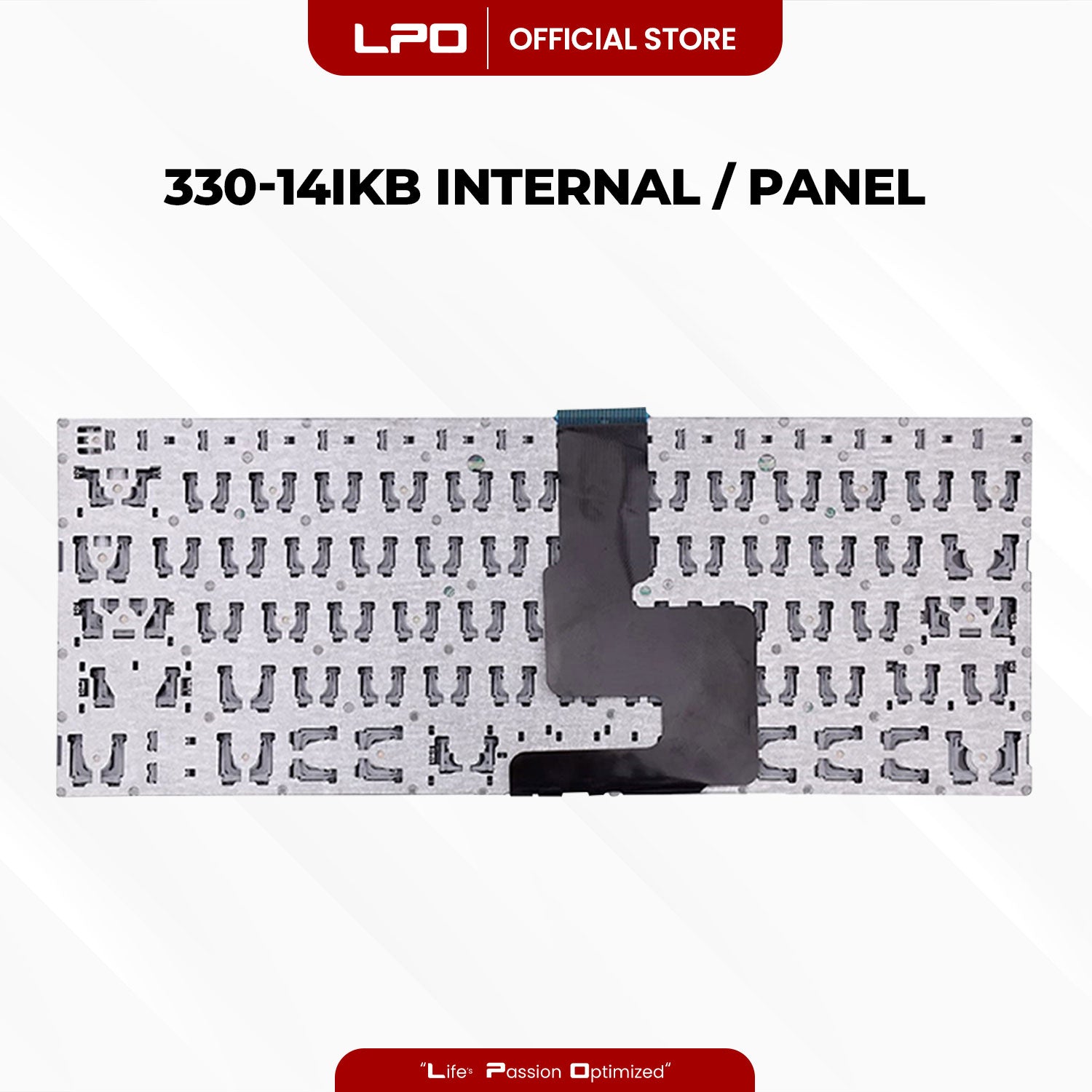 Laptop Keyboard LENOVO 330-14IKB Internal / Panel Gray US Compatible with Lenovo 330-14IGM