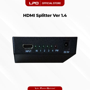 1 In 4 Out HDMI Splitter Box Hub Full 1080p HD 1X4 Port HDMI Splitter Amplifier Hdmi Splitter Hdmi Video Splitter for HDTV DVD PS3 Xbox