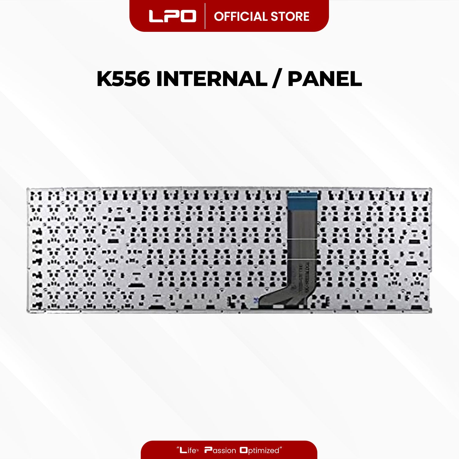 Laptop Keyboard ASUS K556 Internal / Panel Black US Compatible with Asus K556 K556U K556UA