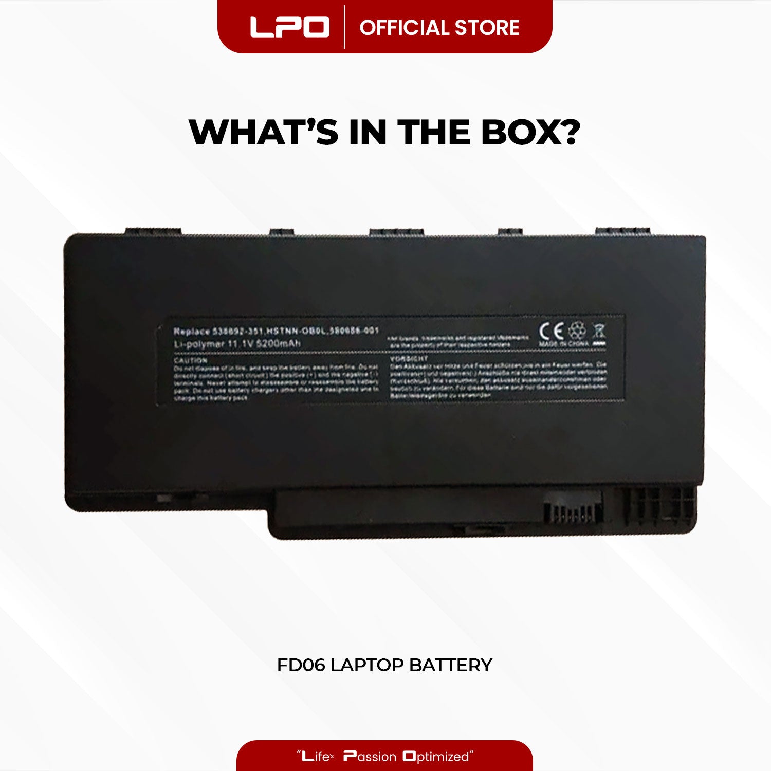 Laptop Battery FD06 Compatible with HP Pavilion dm3 Series Pavilion dm3-1000 Series