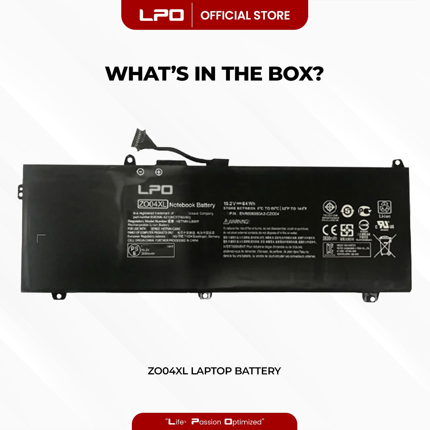 Laptop Battery ZO04XL Compatible with HP ZBook Studio G4, G3