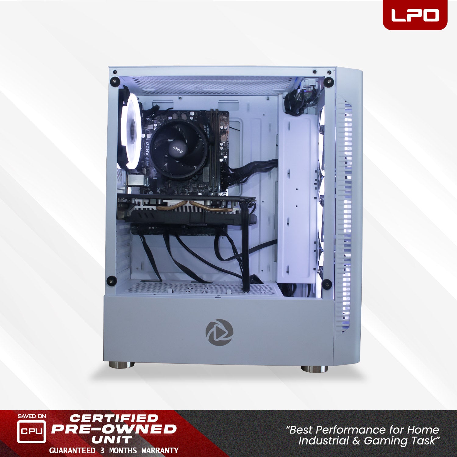 Gaming Desktop Computer AMD Ryzen 5 5500 3.5Ghz B450MHP AM4 RX580 8GB 16GB DDR4 256GB 2.5