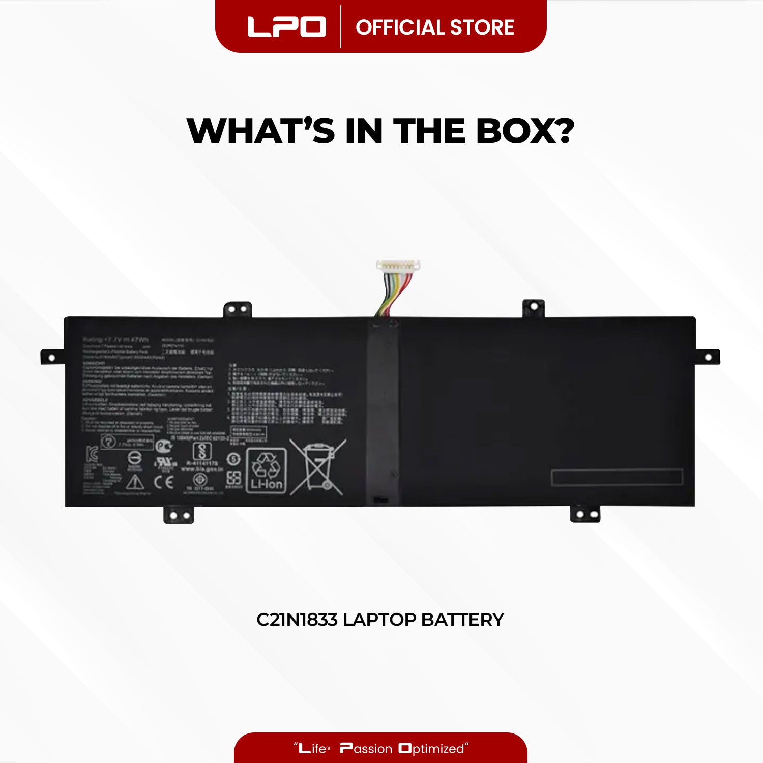 Laptop Battery C21N1833 Compatible with Asus BX431FA BX431FB K431FA K431FL S4500F