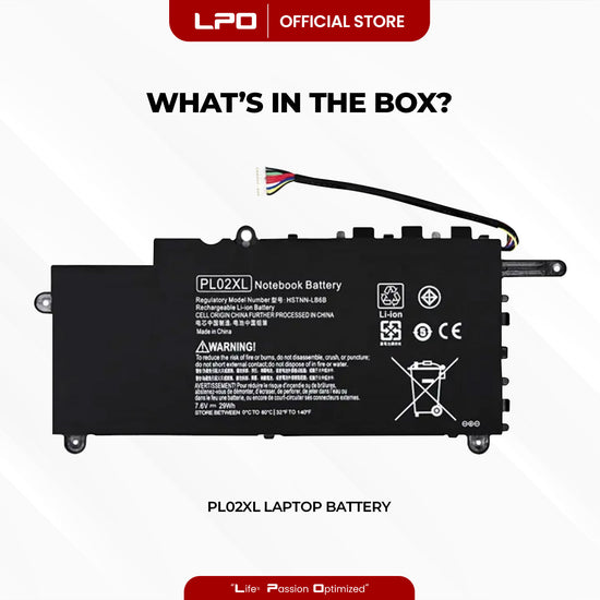 Laptop Battery PL02XL Compatible with HP HSTNN-LB6B , 751681-421,PL02XL HSTNN-LB6B