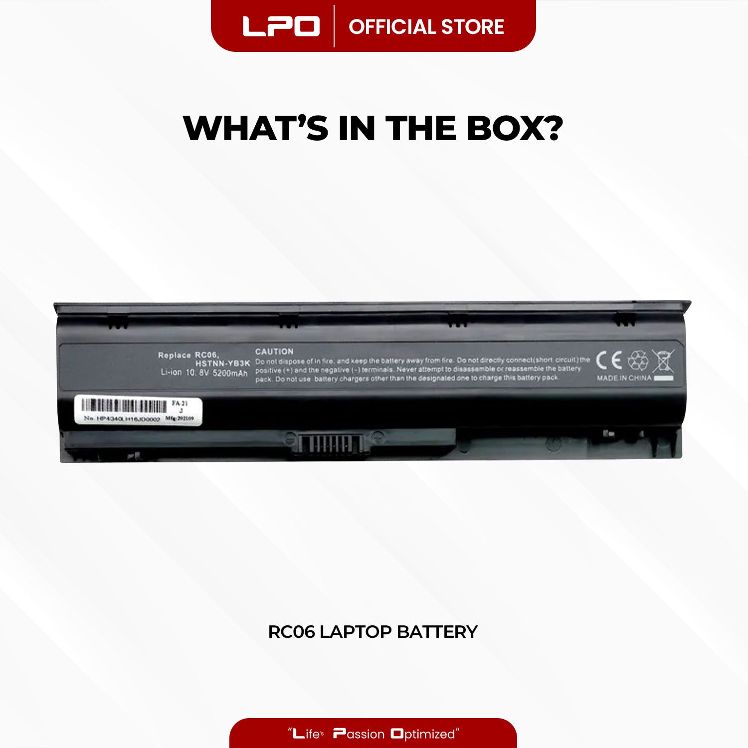 Laptop Battery RC06 Compatible with HP ProBook 4340s ProBook 4341s 668811-541 668811-851