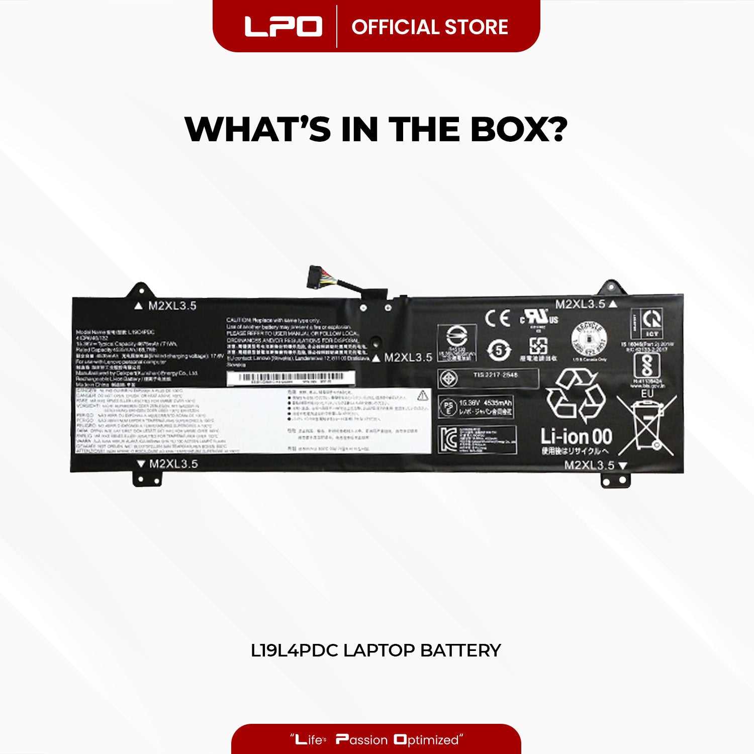 Laptop Battery L19L4PDC Compatible with Lenovo Yoga 7 14ITL5 82BH005NTA, 82BH008UGE