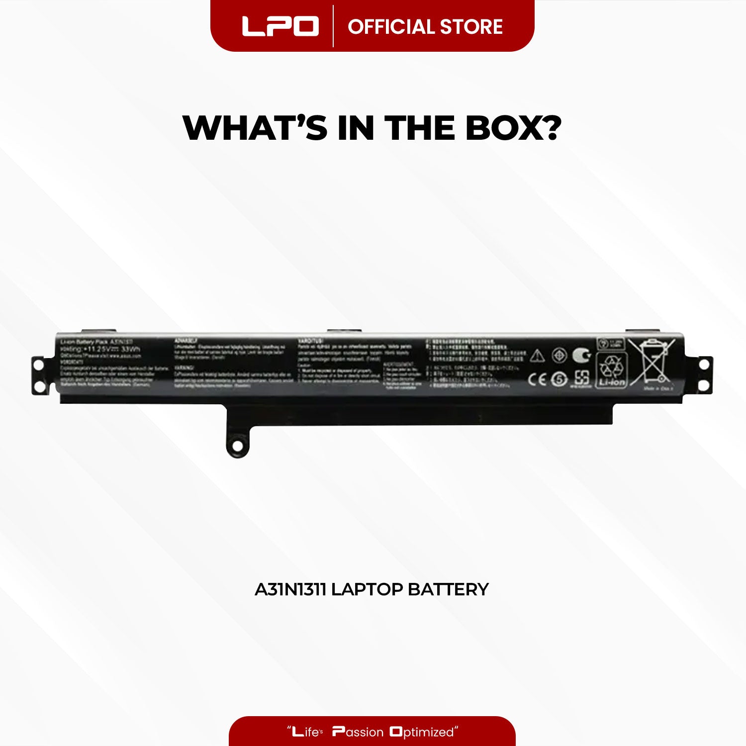 Laptop Battery A31N1311 Compatible with  Asus VivoBook F102BA X102B X102BA