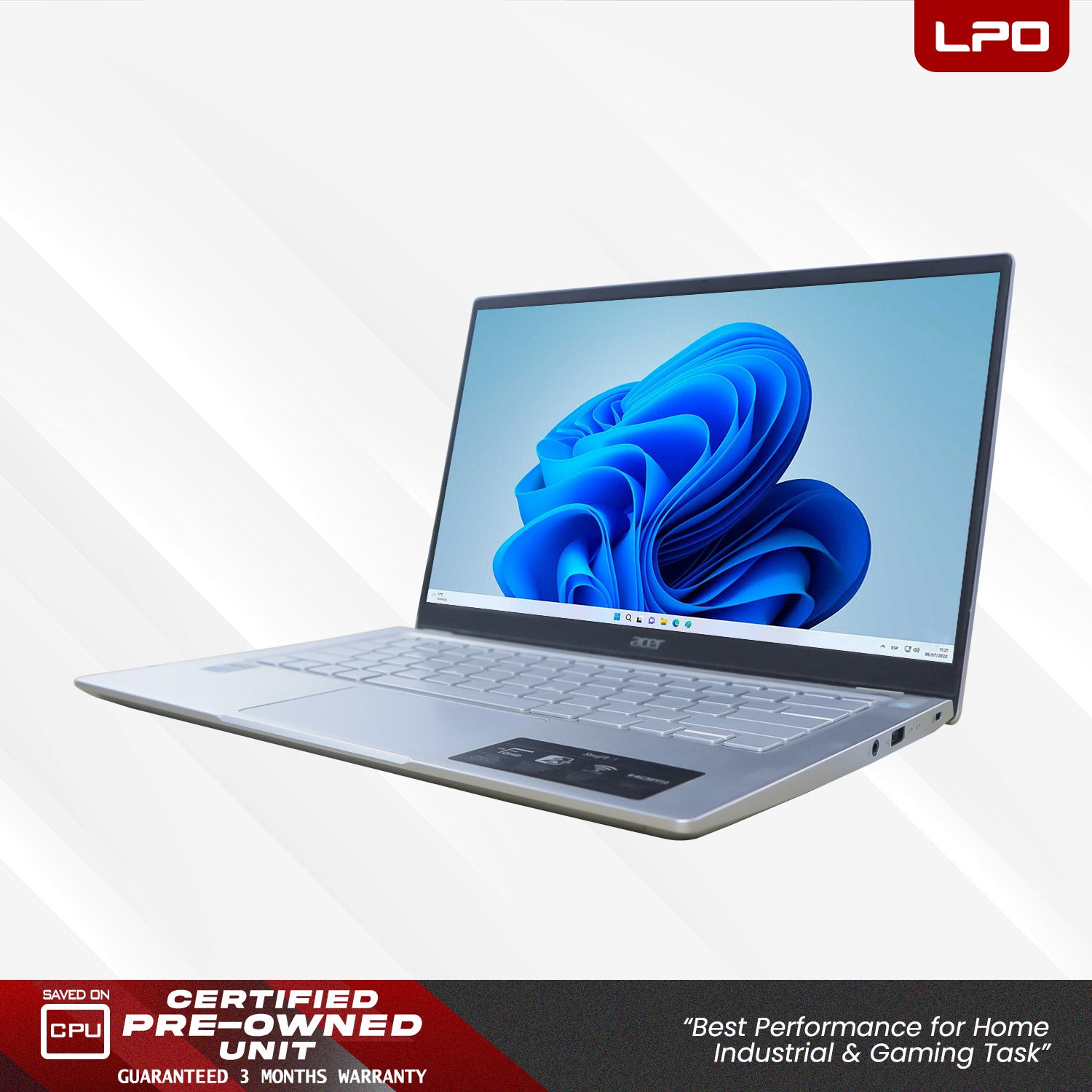 LPO Laptop Acer Swift 3 SP314-512 Intel Core i5-1240P, 1700MHz 12 Core(s)8GB DDR4 512GB SSD Win 11 Home 14.0