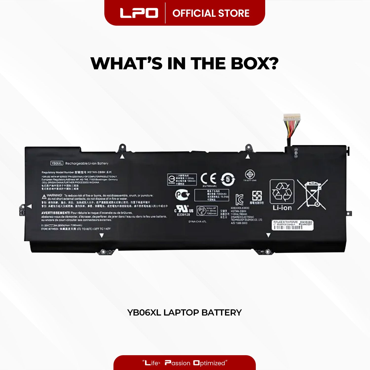 Laptop Battery YB06XL Compatible with HP Spectre x360 15 2018, x360 15-ch000na, x360 15-ch000no