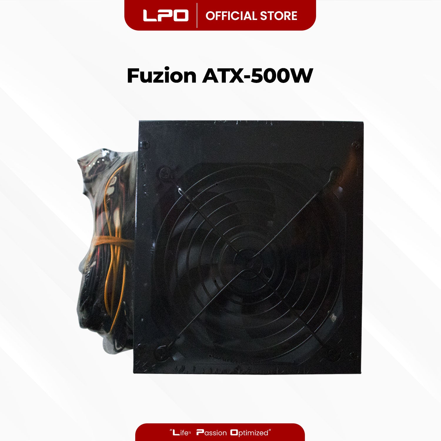 Fuzion ATX-500W True Rated Power Supply For CPU Desktop PC Computer