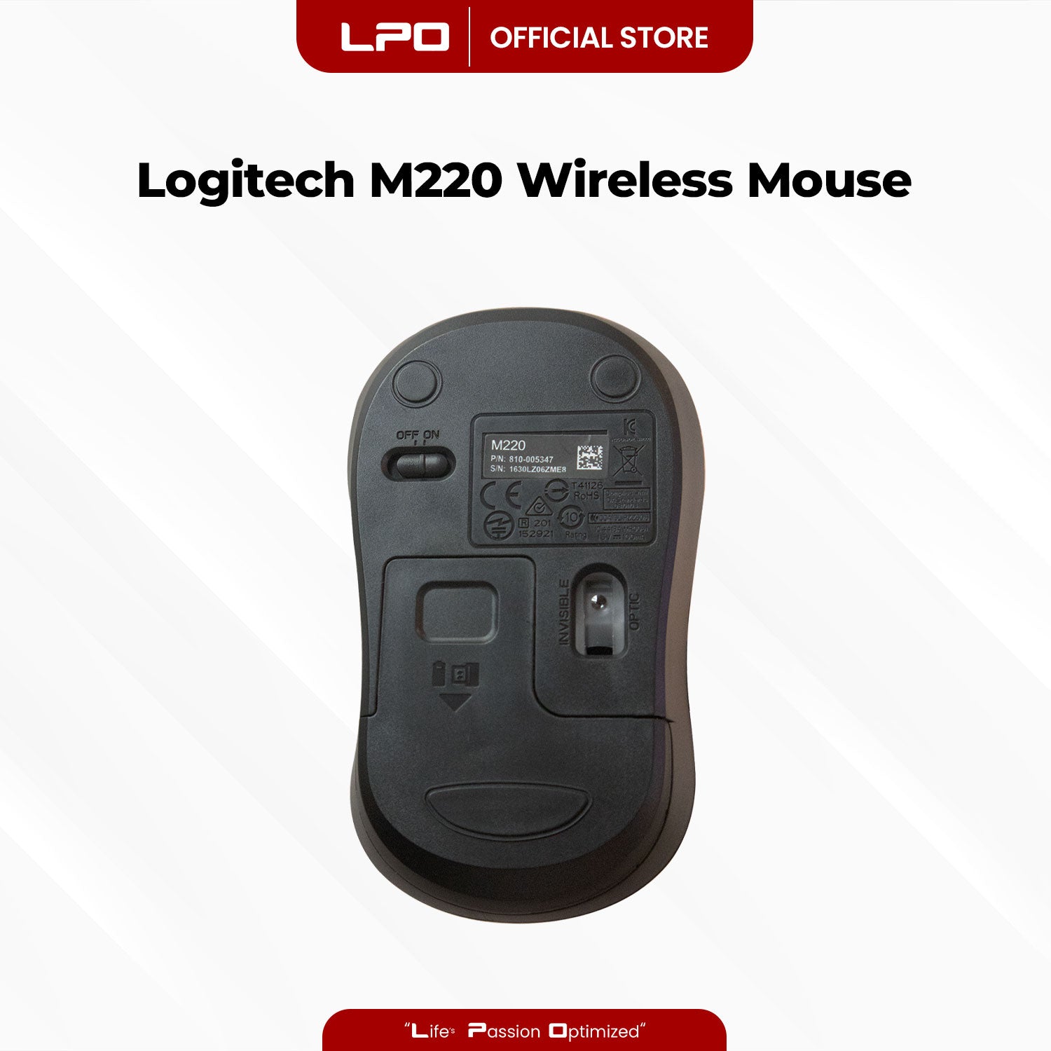 Logitech M220 Wireless Mouse with USB Receiver For PC and Laptop