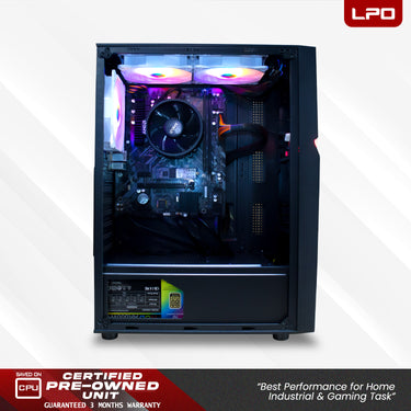 Gaming Desktop Computer AMD Ryzen 5 Pro 4650G 3.7Ghz B450M S2H AM4 Socket Motherboard 8GB DDR4 120GB M.2 SSD + 1TB HDD T1 Case AK600W 80+ Bronze RGB Power Supply (Game Ready)