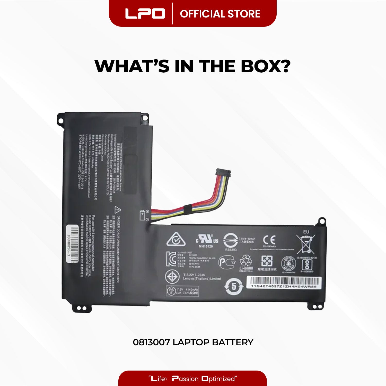 Laptop Battery 0813007 Compatible with Lenovo Ideapad 120S-14, 120S-14IAP, 120S-14IAP (81A5) Series