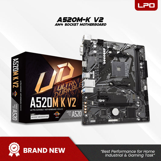 Ready to Build: Gigabyte A520M-K V2 AM4 Socket Motherboard