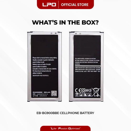 Cellphone Battery	Samsung Galaxy S5 2015 EB-BG900BBC / EB-BG900BBE Compatible with SM-G900F